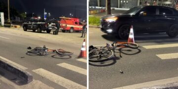 Ciclista morre ao ser atingido por motorista bêbado próximo ao Estádio Almeidão