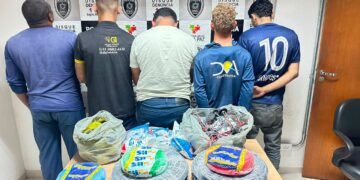 Ação policial prende cinco suspeitos de roubos de materiais de construção, em João Pessoa