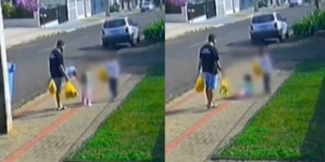 Mãe de menina chutada pelo pai no PR registrou boletim de ocorrência após ver as imagens nas redes sociais